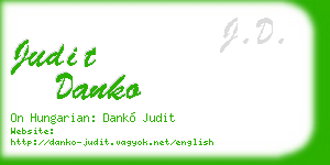 judit danko business card